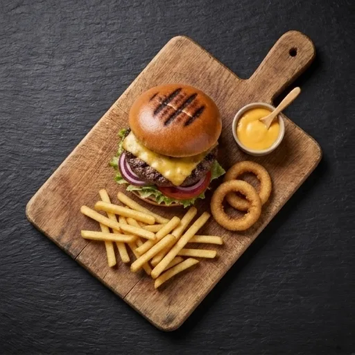 Kolgrillad Hamburgare